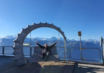 Fronalpstock Geocaching unterwegs Bänkli