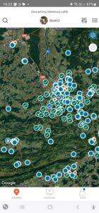 Adventure Lab-App Ansicht